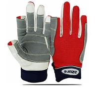 Azure sailing Gloves STOPWATCH FRIENDLY KEVLAR STITCHING-X Small F/F-RED