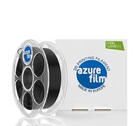 AZUREFILM PLA filamento de impresora 3D, precisión +/- 0,02 mm, carrete de 1 kg, 1,75 mm, negro