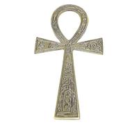 AzureGreen Latón Ankh de latón grande (4 x 7 1/4 pulgadas) para altar o pared