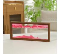 AzureLeap Cuadros de arena para girar 3D Sandscape - el arte de arena en aguas profundas, pintura de arena fluida, regalo reloj de arena, decoración astética para oficina, salón, escritorio, adultos,