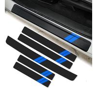 AzurePure Coche Pegatina para Umbral para Hyundai i20 Active 2018-2020,Fibra Carbono Coche Protector Barra Umbral Puerta ProteccióN Pedal Bienvenidos Umbral Antideslizante Coche Accesorios,Blue