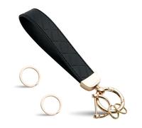 AzureRay 1 Unidad Llaveros Coche de Metal Elegante, Llavero Cuero para Mujer con Diseño Minimalista, Llavero Mujer para Regalo, Cierre Seguro