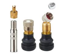 AzureRay Extensión de válvula para neumáticos con adaptador para scooter de Xiaomi, Segway Ninebot y bicicletas, Boquilla infladora profesional