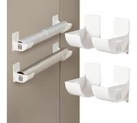 AzureRay Organizador de Cocina de 4 Unidades, Sin Perforación, Montado en la Pared, Organizador de Bolsas de Basura, Ahorro de Espacio y Fácil Instalación