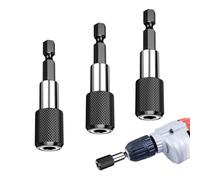 AzureRay Portapuntas Magnético, 3 Unidades de Cambio Rápido 1/4" (60mm), Soporte Imantado para Taladro y Destornillador, para Makita, Bosch, Dewalt y Metabo