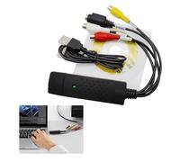 Azushwer Convertidor VHS a digital, convertidor VHS a DVD, convertidor RCA a USB, dispositivo de captura de video USB para VCR TV Hi8 a DVD digitalizador para PC TV, Mac Windows Vista compatible