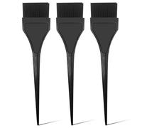 AZWOOD Brocha para teñir el cabello, 3 piezas, cepillo negro, tinte para el cabello, cepillos de peine, herramientas aplicadoras para barbería y coloración en el hogar (modelo de tamaño grande)