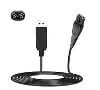 AZWOOD Cable USB de salida para afeitadora Philips de 15 V, cable de alimentación USB de repuesto para HQ8505 Cargadores de afeitadora Philips, Norelco 9700, 9300, 8900, 6100, 5700, 5550, 3000, 4200
