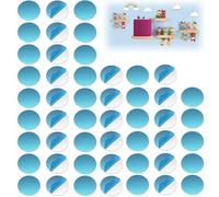 AZWOOD Placa metálica autoadhesiva para figuras Tonie, 50 unidades, base adhesiva para imanes, discos de metal de acero inoxidable para estantes Tonies - Sujeción extra fuerte para figuras tonie