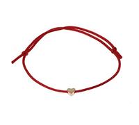 Azxcvbnm Abalorio de corazón de cábala hecho a mano con cuerda roja ajustable para adolescentes, pulseras para adolescentes y niñas, talla única, como se describe