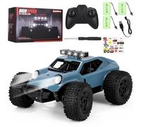 Azyvum 2,4 GHz Coche Teledirigido,1/20 Carro Telecomandado De Alta Velocidad,Todo Terreno Todoterreno con Luces Led, Coche Radiocontrol Regalo para Niños De 5 A 14 Años