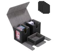 Azyvum Deck Box para Magic The Gathering, con Ventana De Visualización, Magic Commander Deck Caja de Cartas coleccionables para 200+ Cartas con Compartimento para Dados 4 divisores