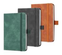 Azyvum Diarios,libretas A5, juego de cuadernos de 3 piezas, cuaderno pequeño, bloc de notas de 21,2cm x 14,5cm,200 páginas, cuaderno, cuaderno de bolsillo, diario de viaje, cuaderno de cuero