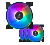 AZZA Hurricane II ARGB Box Set - Juego de 4 Ventiladores de 120 mm AZZA Hurricane II ARGB + Controlador y Mando a Distancia