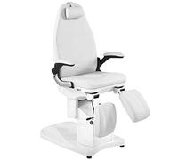 AZZURRO 709A 3 MOTOREN - Silla eléctrica para el cuidado de los pies, color blanco