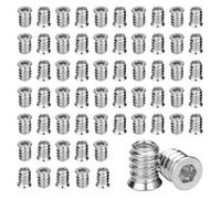 B-0105 60 Piezas Tuercas Helicoil M6 Helicoil Insertos Roscados Tuercas para Madera M6x20mm Tuercas de Embutir m6 Tuerca Hexagonal m6 Tuercas Inserción Roscada Tuercas para Madera Tuercas de Madera