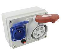 B.1090 Distribuidor IP44 empotrado ABS rosca: PG16 PAWBOL