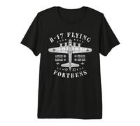 B-17 Flying Fortress Avión Bombardero | B17 Aviación Vintage Camiseta Premium