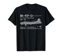 B-17 Flying Fortress Heavy Bomber Diseño de la Segunda Guerra Mundial Camiseta