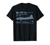 B-17 Flying Fortress Heavy Bomber Diseño de la Segunda Guerra Mundial Camiseta