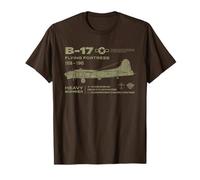 B-17 Flying Fortress Heavy Bomber Diseño de la Segunda Guerra Mundial Camiseta