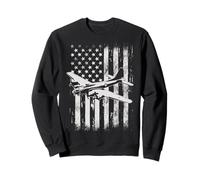 B-17 Flying Fortress Militar Avión Bandera Americana WW2 Sudadera