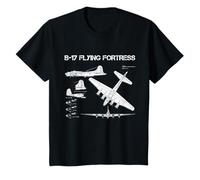 B-17 Flying Fortress para niños Que aman la aviación de la Segunda Guerra Mundial Camiseta