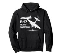 B-17 Flying Fortress WW2 Plano de avión Bombardero Pesado Sudadera con Capucha