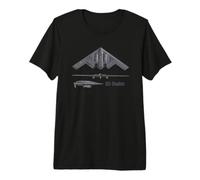 B-2 Stealth Spirit Bombardero Avión estratégico Estadounidense AV Camiseta Premium
