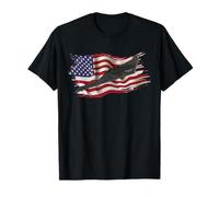 B-21 Raider Stealth Bomber Jet Avión Bandera de Estados Unidos B21 Camiseta