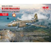 B-26B Marauder, WWII American Bomber (100% New Moldes) 1:48 Plástico Modelo Kit