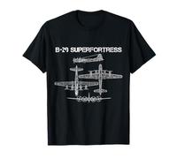 B-29 Superfortress WW2 Plano de avión bombardero pesado Camiseta