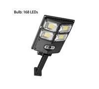 (B-4 Head-168 LED) NUEVAS luces LED solares para exteriores, impermeables, 20 000 lm, luz de pared súper