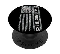 B-52 Stratofortress Bandera Americana Camo Militar B-52 PopSockets PopGrip Adhesivo