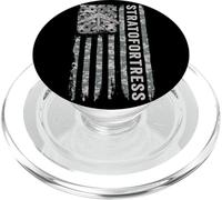 B-52 Stratofortress Bandera Americana Camo Militar B-52 PopSockets PopGrip para MagSafe