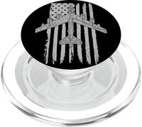 B-52 Stratofortress Bomber Avión Bandera Americana B52 PopSockets PopGrip para MagSafe