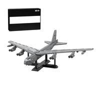 B-52 Stratofortress Bomber, avión con cañón, avión militar, bloques de sujeción, kit de construcción de maquetas, avión de combate de la Fuerza Aérea, regalo para niños y adultos (1722 piezas)