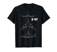 B-747 Avión plano Camiseta