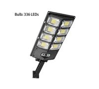 (B-8 Head-336 LED) NUEVAS luces LED solares para exteriores, impermeables, 20 000 lm, luz de pared súper