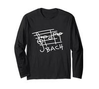 B-A-C-H Johann Sebastian Bach - Juego de Notas Musicales Manga Larga