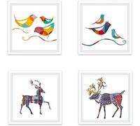 B And B Cuadro Cristal Animales, Multicolor, Talla Única
