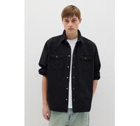 B.ANGEL, Sobrecamisa Vaquera De Denim, Hombre, Negro, Talla: XS