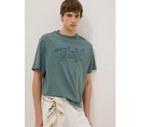 B.ANGEL, Top Verde De Algodón Puro Corte Regular Con Botones, Hombre, Verde oscuro, Talla: S