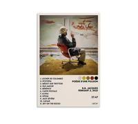 B.B. Jacques Poesie D'une PulsionPoster Lienzo Decoración Clásica Impermeable Fading Mural Arte Universal Decoración Pintura Regalo Amigo Profesor 30 x 45 cm Estilo Sin Marco