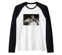 B.B. Rey del Blues con Guitarra Lucille por Dick Barnatt Camiseta Manga Raglan