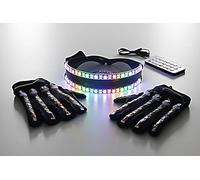 B BachVibes Gafas Luces LED: El complemento perfecto para fiestas, festivales, discotecas y conciertos de música (Gafas y Guantes)