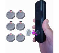 B BachVibes Kit de 6 Soportes Magnéticos para Mando a Distancia, telefono, router, regletas enchufe y Organizador de Mandos TV en Pared sin Taladrar (Gris- 6)