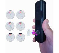 B BachVibes Kit de 6 Soportes Magnéticos para Mando a Distancia, teléfono, router, regletas enchufe y Organizador de Mandos TV en Pared sin Taladrar (Blanco - 6)