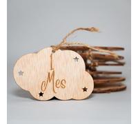 B.BachVibes - Placas de Cumplemes de Bebé de Madera - Set de 14 Discos Mensuales - Ideal para Fotos de Recién Nacidos y Regalo de Baby Shower (Español)