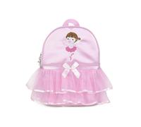 (B)Ballet Dance Backpacks for Girls with Pink Tutu Dress Lace
